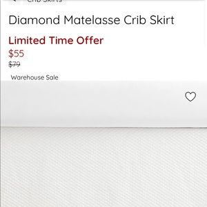 Pottery barn crib skirt